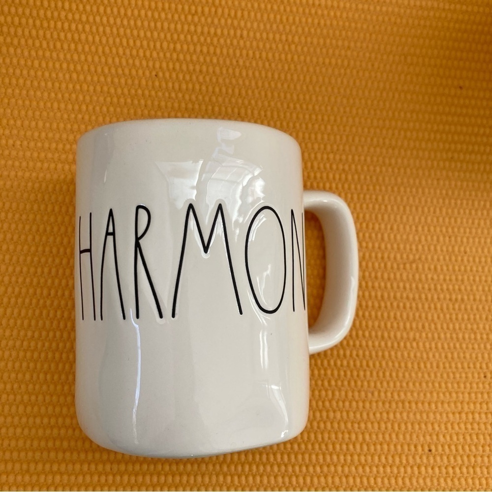 Rae Dunn HARMONY Mug Cup Ivory & Black Farmhouse Artisan Collection by Magenta. - Picture 7 of 7